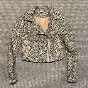 Vero Moda Jacket Womens XS Floral Pink Green Spring Lightweight Size XS
